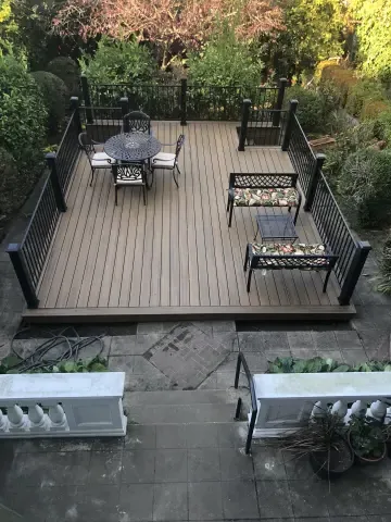 Custom Composite Deck with Built-in Planters in San Francisco, CA