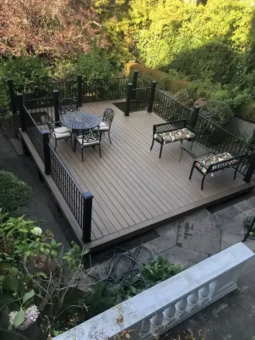 Custom Composite Deck with Built-in Planters — photo 3