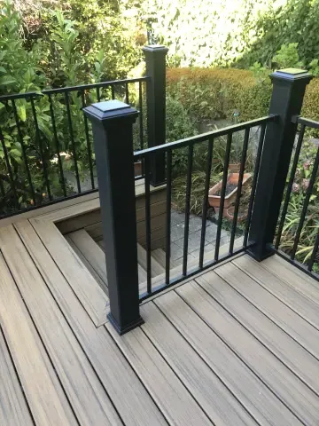 Custom Composite Deck with Built-in Planters — photo 6