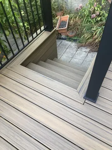 Custom Composite Deck with Built-in Planters — photo 7
