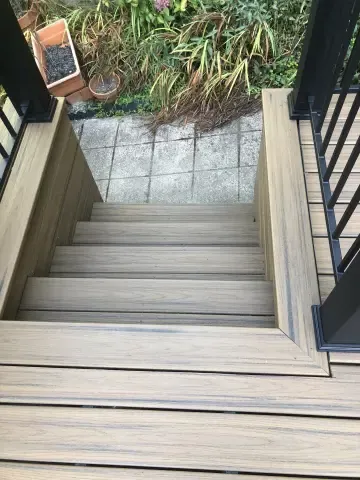 Custom Composite Deck with Built-in Planters — photo 8