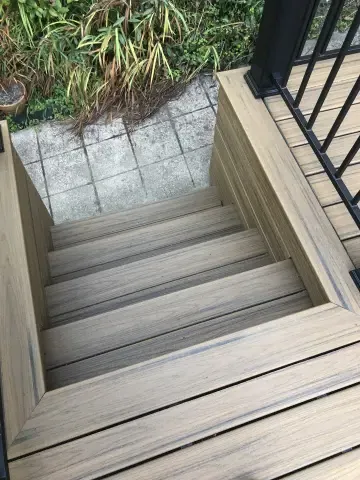 Custom Composite Deck with Built-in Planters — photo 9