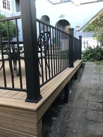 Custom Composite Deck with Built-in Planters — photo 11