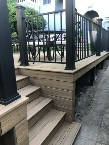 Custom Composite Deck with Built-in Planters — photo 12
