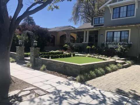 Craftsman Exterior & Front Yard Transformation in Burlingame, CA