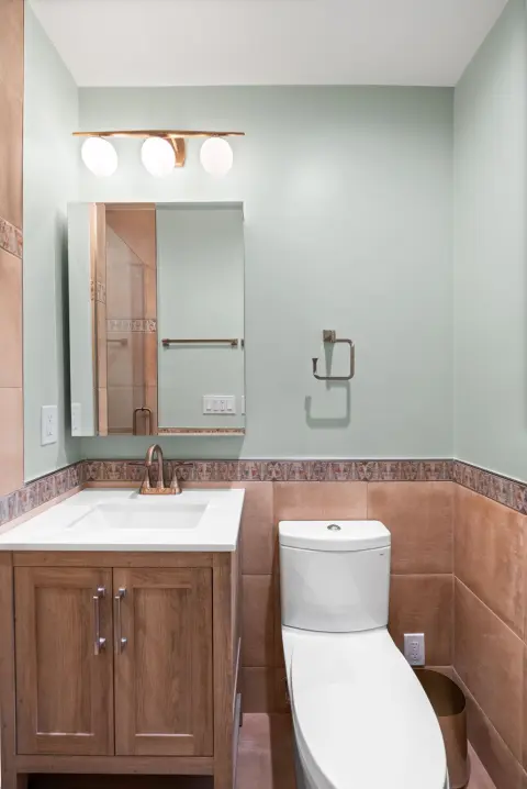 Traditional Bathroom Remodel with Custom Tile Detail — photo 15