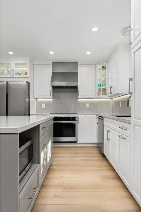 Modern White & Gray Kitchen Remodel — photo 3