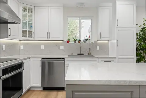 Modern White & Gray Kitchen Remodel — photo 11