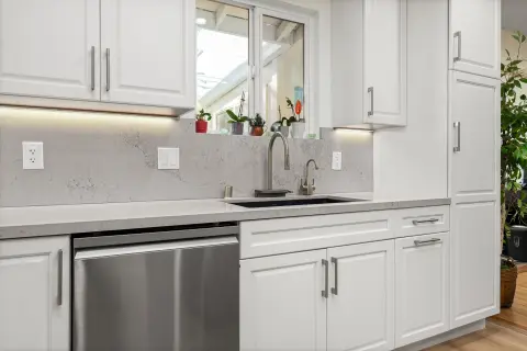 Modern White & Gray Kitchen Remodel — photo 13