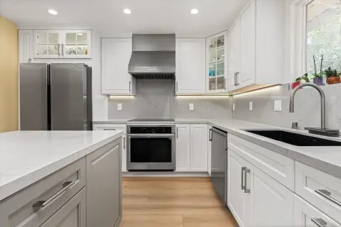 Modern White & Gray Kitchen Remodel — photo 14