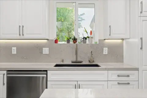 Modern White & Gray Kitchen Remodel — photo 15