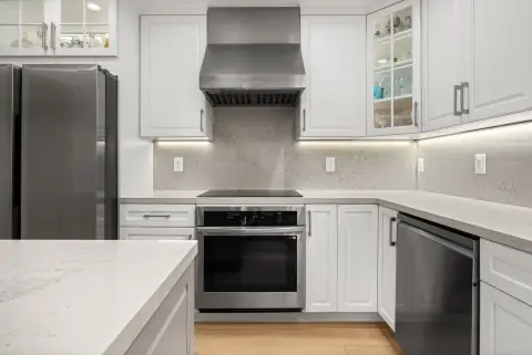 Modern White & Gray Kitchen Remodel — photo 17