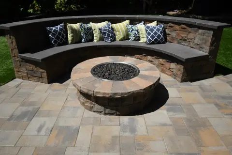 Backyard Firepit & Covered Outdoor Living Room — photo 2