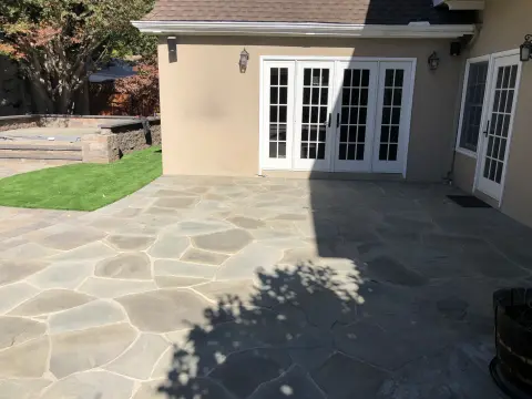Backyard Firepit & Covered Outdoor Living Room — photo 13